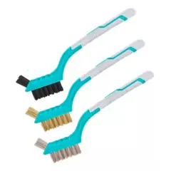 TOTAL TOOLS - Juego De Mini Escobillas Cepillos 180mm 3 Piezas Total