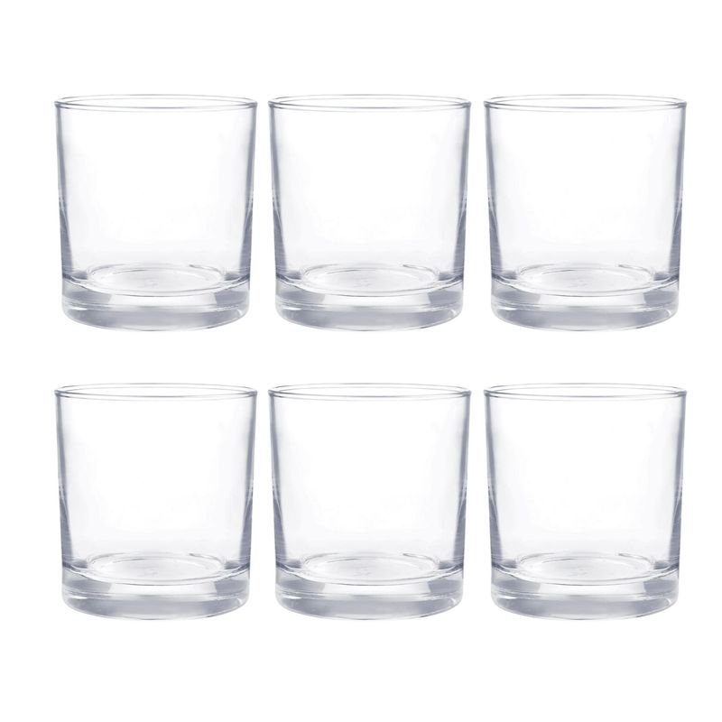 CRISTAR - Display 6 Vasos Bajos Modelo Lexington 311 ml Whisky Pisco