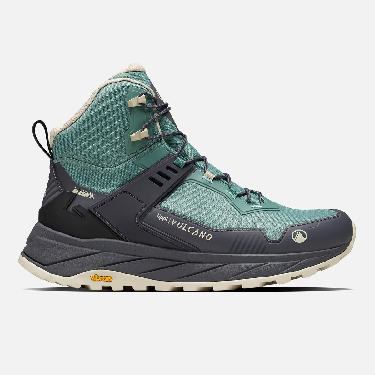 LIPPI - Zapatilla Mujer Atlas Mid Turquesa Oscuro Crema Lippi