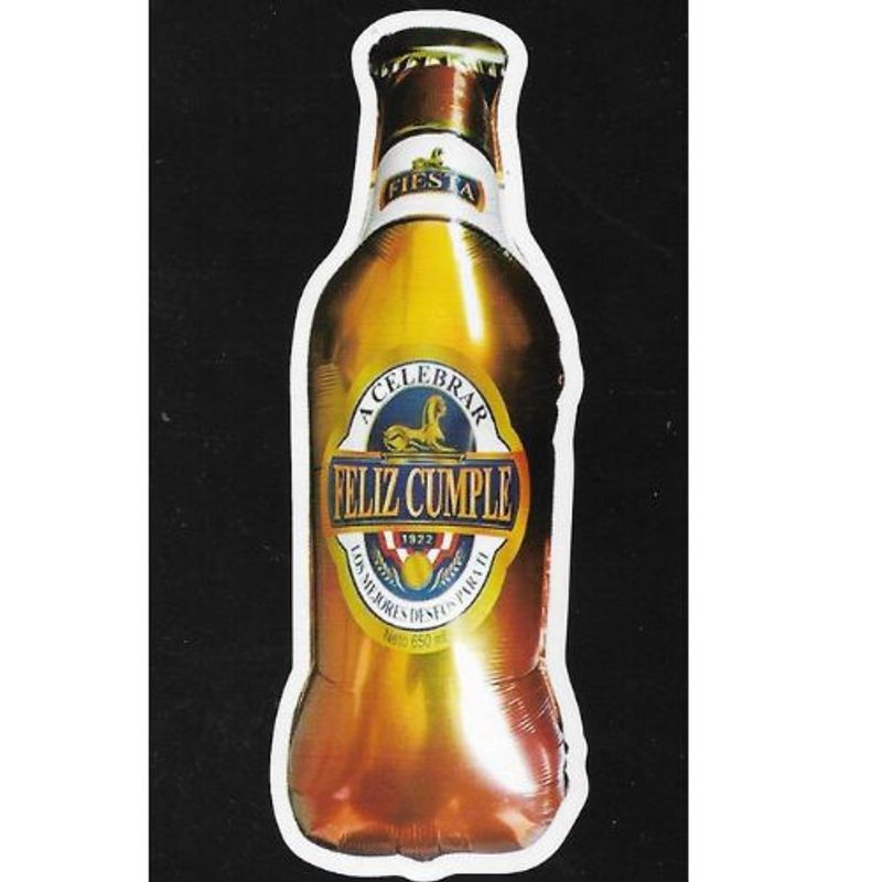 GENERICO - Globo Cerveza Color Dorado 100X45 Cm