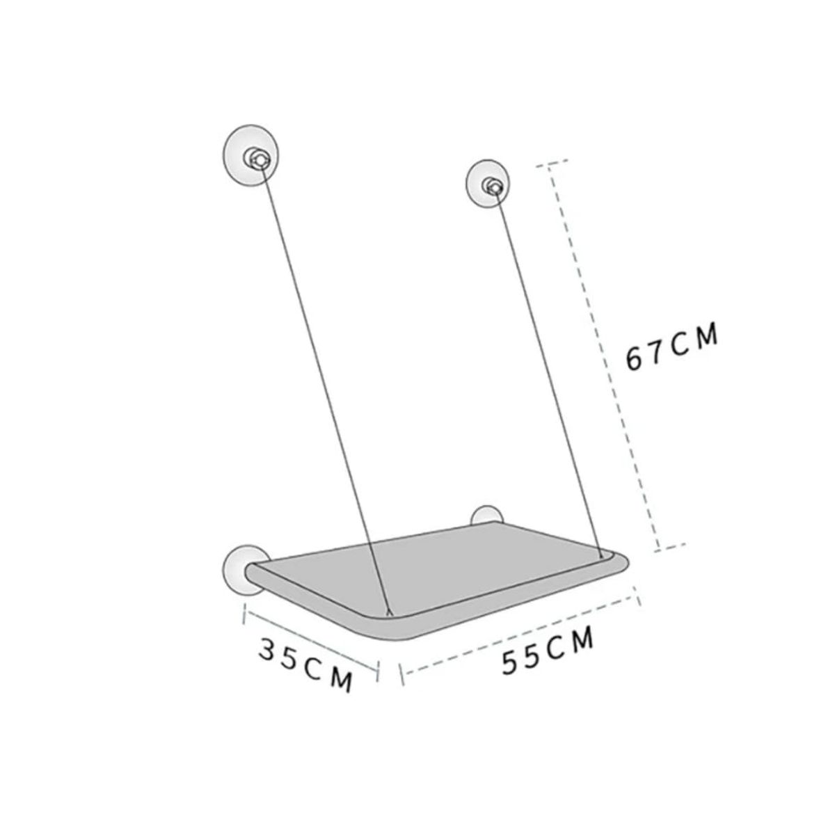 GENERICO - Cama Hamaca Para Gatos Colgante a Ventanas.