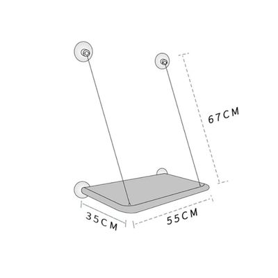Imagen 2 del producto Cama Hamaca Para Gatos Colgante a Ventanas.