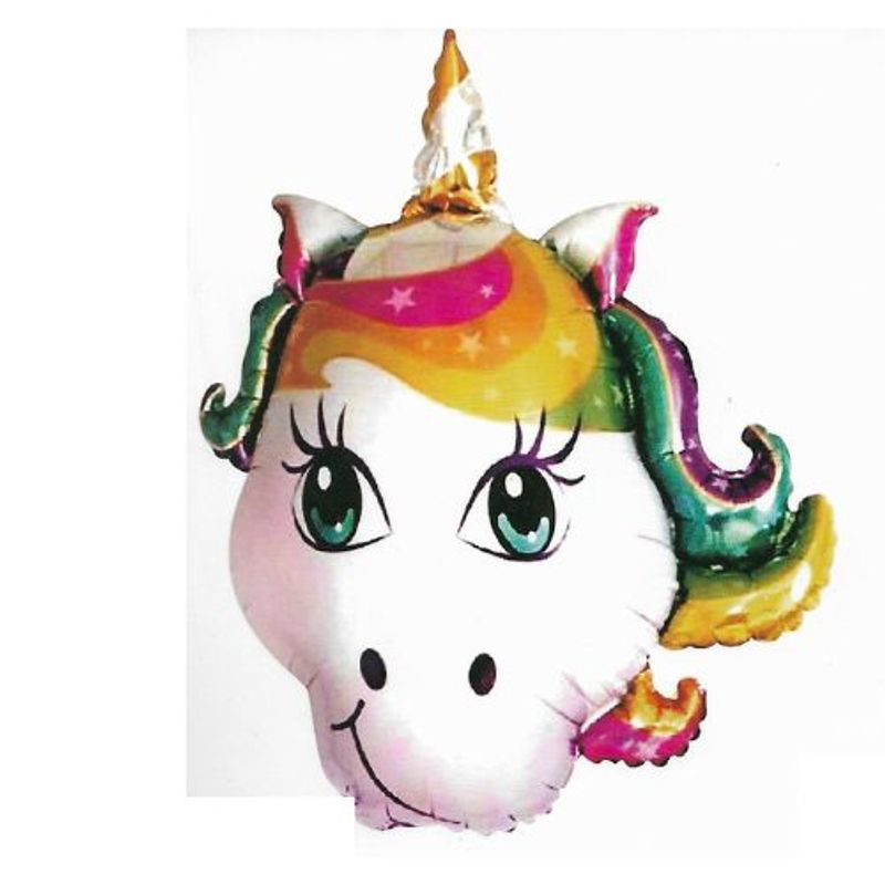 GENERICO - Globo Unicornio Latex Color Blanco 90 Cm