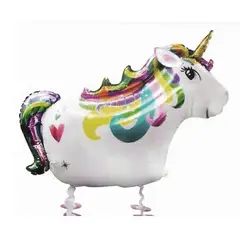GENERICO - Globo Unicornio Latex Color Blanco 81X62 Cm