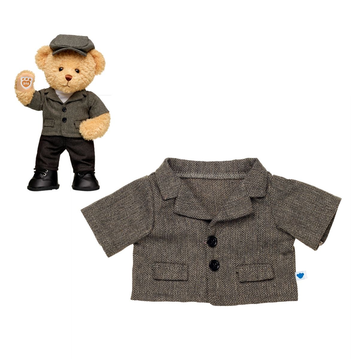 BUILD A BEAR - Chaqueta tweed Build a Bear para peluches