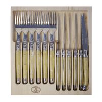 SET 12 PIEZAS MARMOL (6 tenedores + 6 cuchillos)