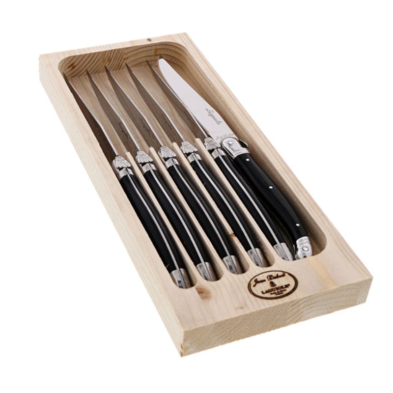 LAGUIOLE - SET 6 CUCHARAS DE MESA NEGRO