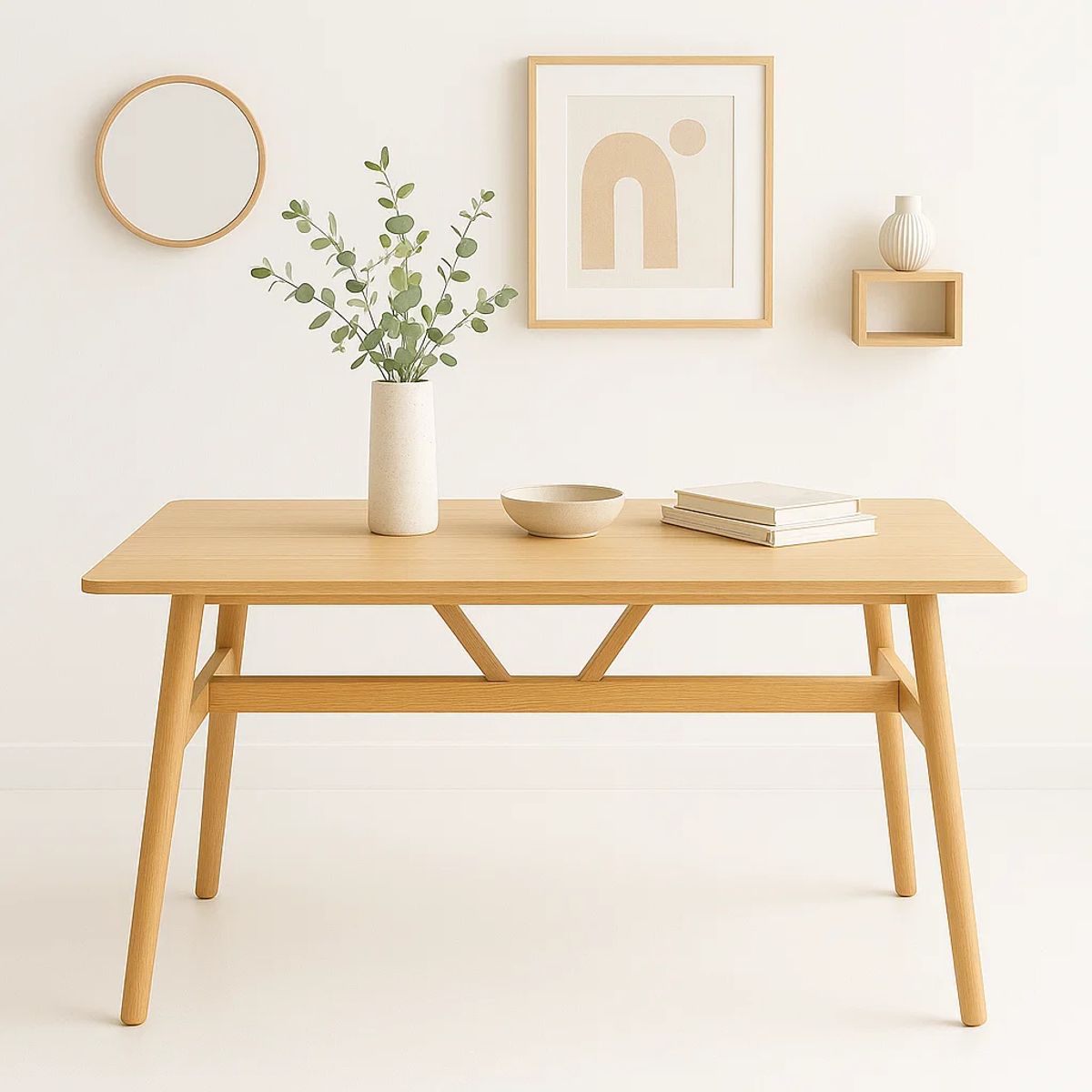 KLIK - Mesa de comedor o cocina madera 120x70 KLIK