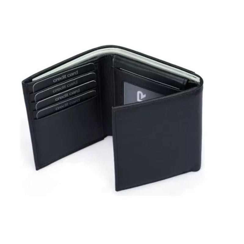 GENERICO - Billetera Cartera De Cuero Genuino Con Rfid