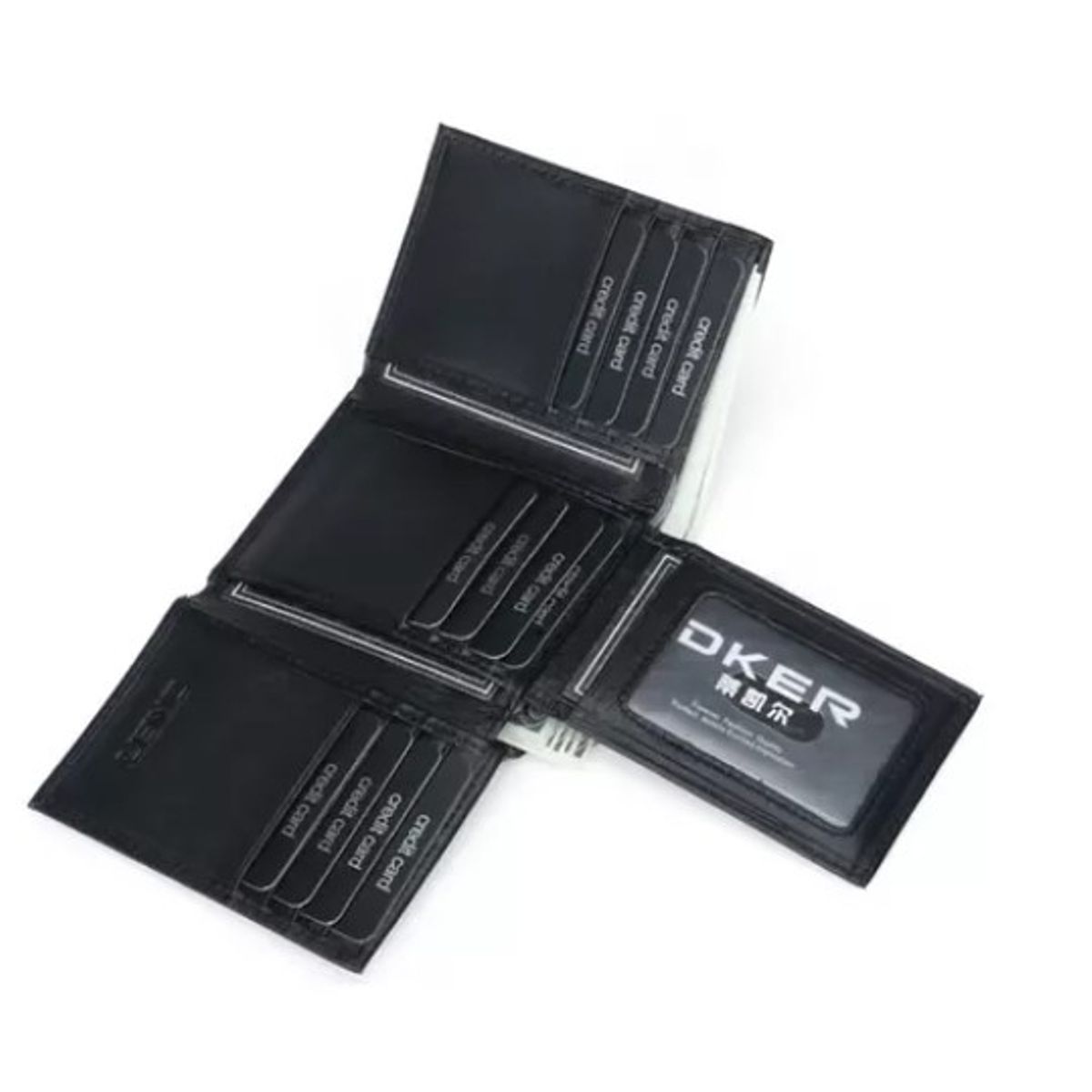 GENERICO - Billetera Cartera De Cuero Genuino Con Rfid