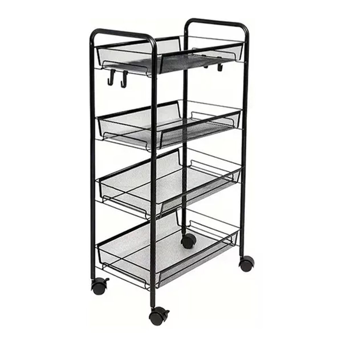 ESHOPANGIE - Carrito Carro Organizador Con Rueda Multiuso 4 Niveles