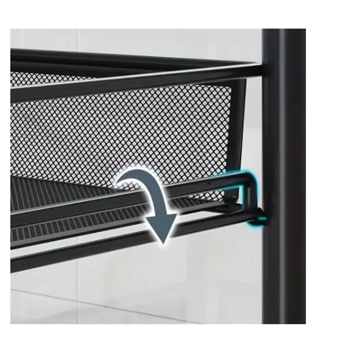 ESHOPANGIE - Carrito Carro Organizador Con Rueda Multiuso 4 Niveles