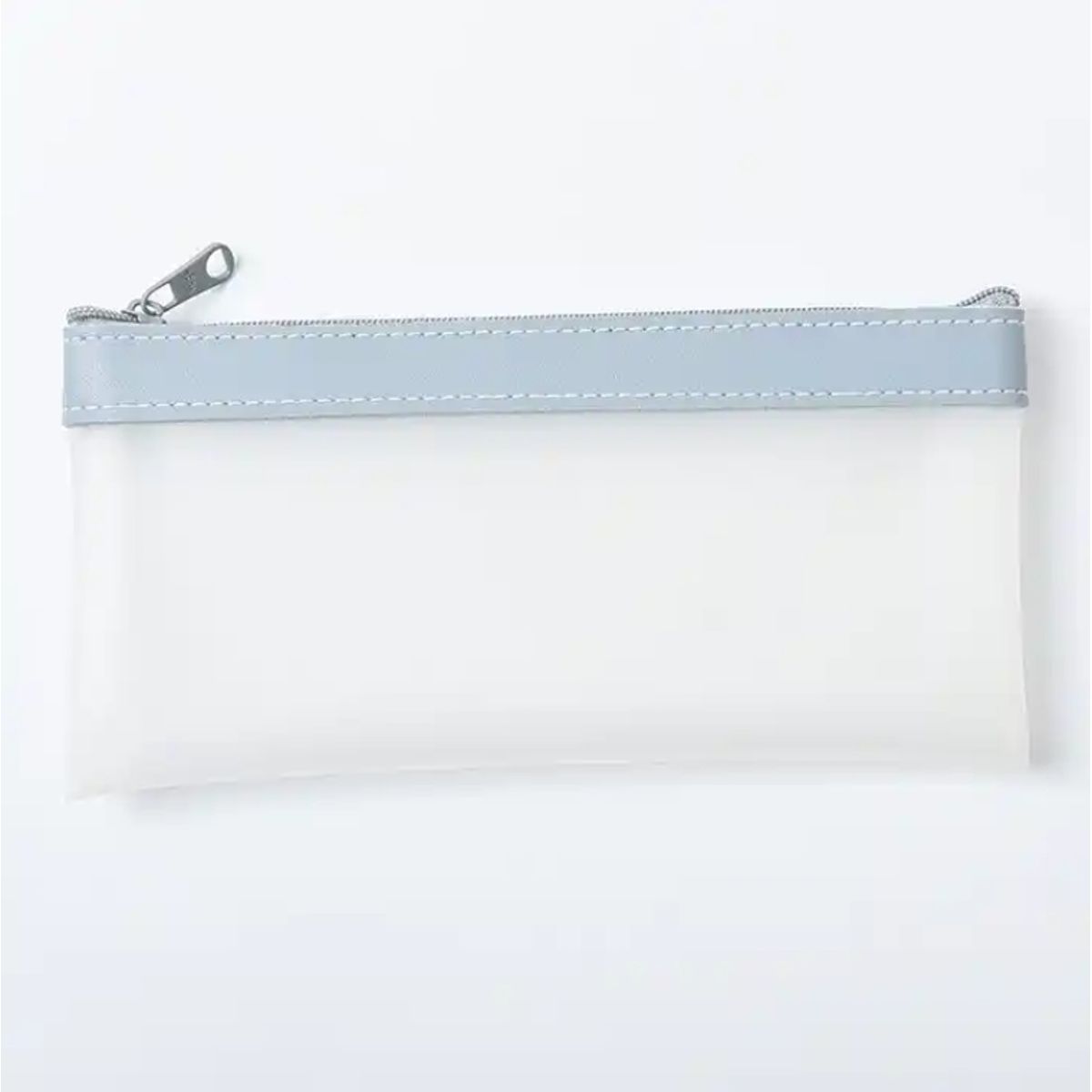 GENERICO - Estuche Para Lápices Transparente Modelo Nórdico - Celeste