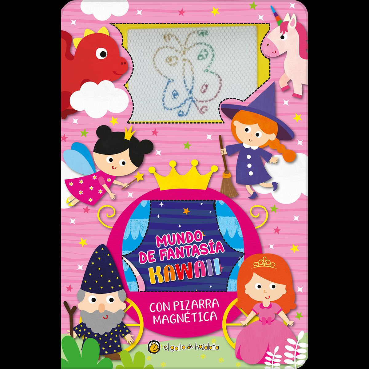 EDITORIAL GUADAL - Libro Pizarra Magnética-Mundo De Fantasía Kawa