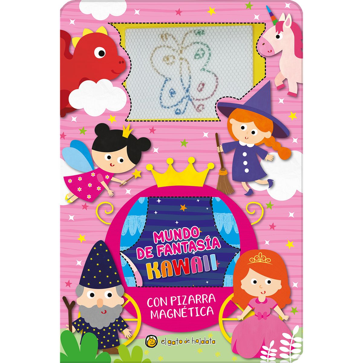 EDITORIAL GUADAL - Libro Pizarra Magnética-Mundo De Fantasía Kawa