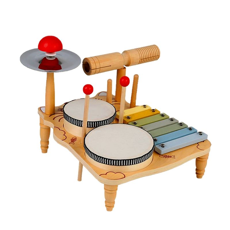 KIDSCOOL - SET DE BATERIA MUSICAL MONTESSORI
