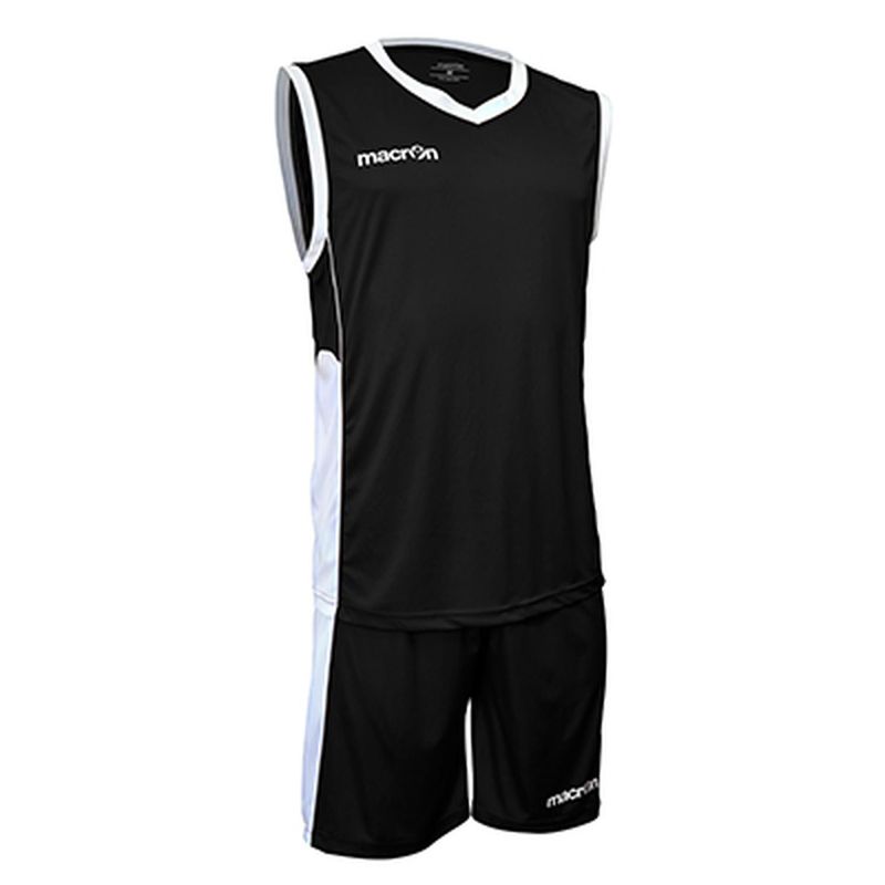 MACRON - Uniforme de Básquetbol Macron Turin Negro-Blanco
