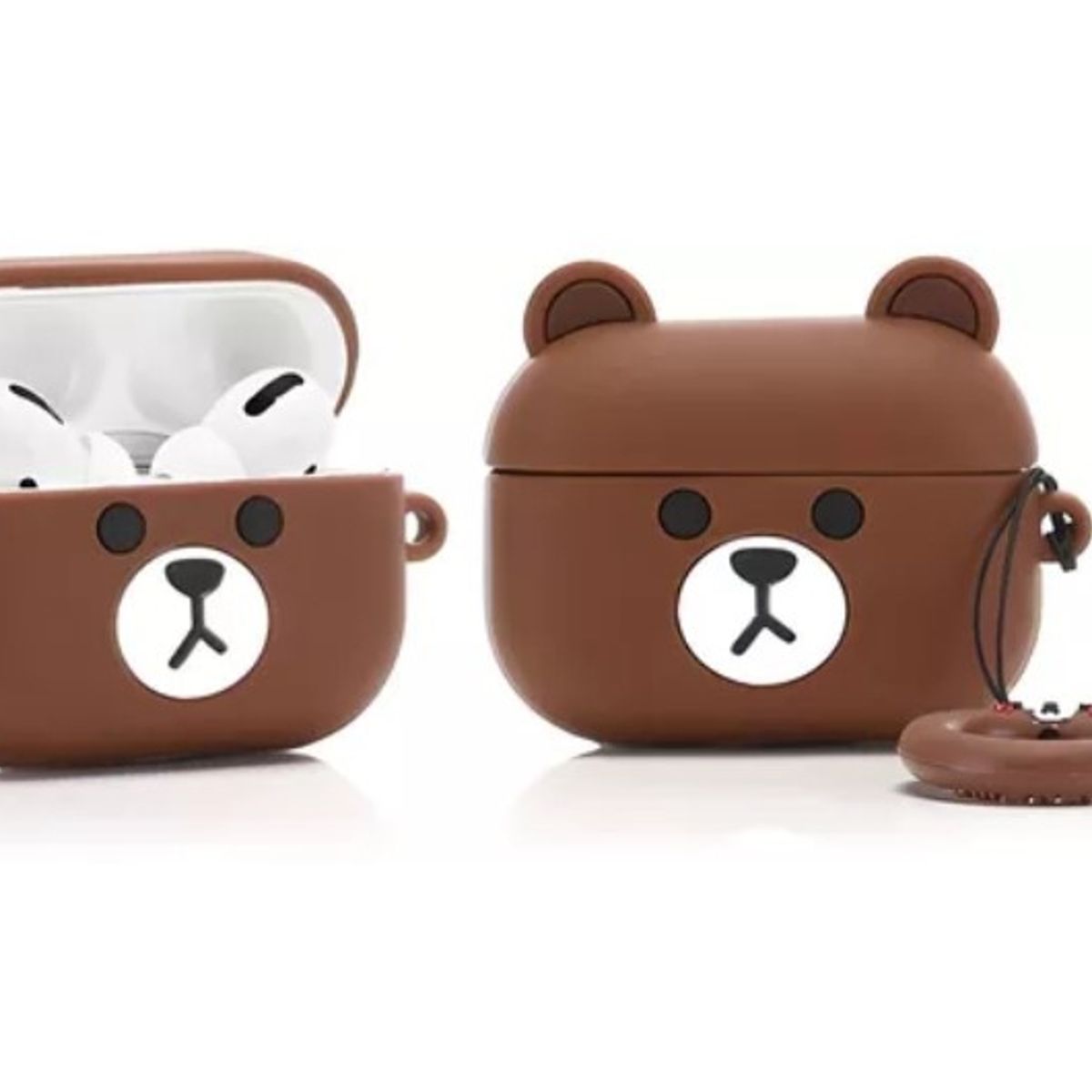 GENERICO - Funda Para AirPods Pro Muchos Modelos + Accesorios 6 En 1 Bear