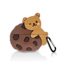 GENERICO - Funda Para AirPods Pro Muchos Modelos + Accesorios Osito con galleta