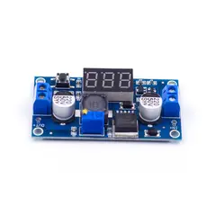 GENERICO - Regulador Lm2596 Con Voltímetro 1 pulsador compatible con Arduino