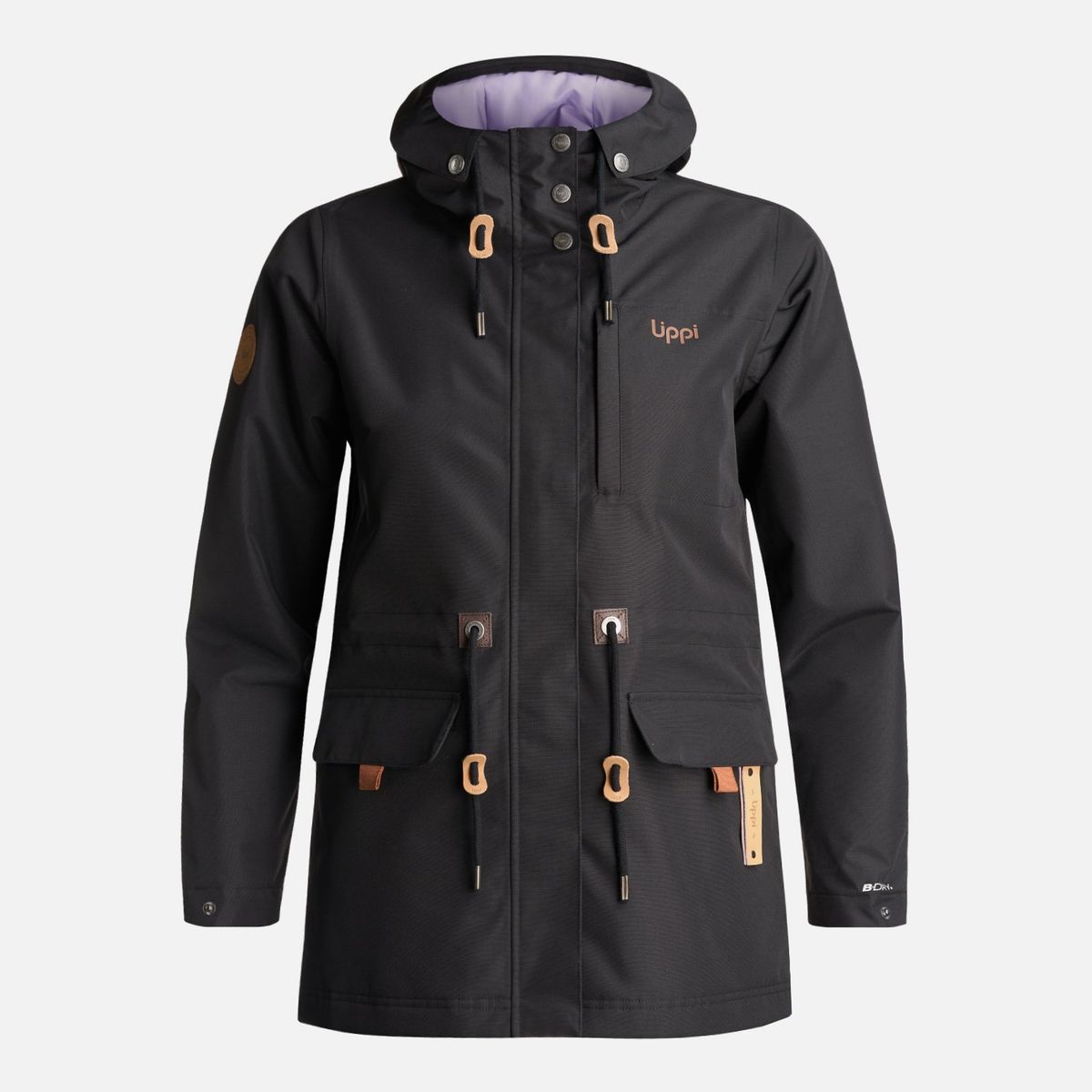 LIPPI - Chaqueta Teen Girl Rainy B-Dry Hoody Jacket Negro Lippi