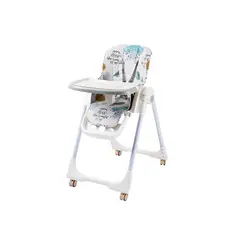 BABYMINE - Silla de Comer Plegable Evolution Motivo Verde