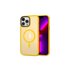 GENERICO - Carcasa Mate Para iPhone 13 Pro Funda Magnética Traslucida Naranja