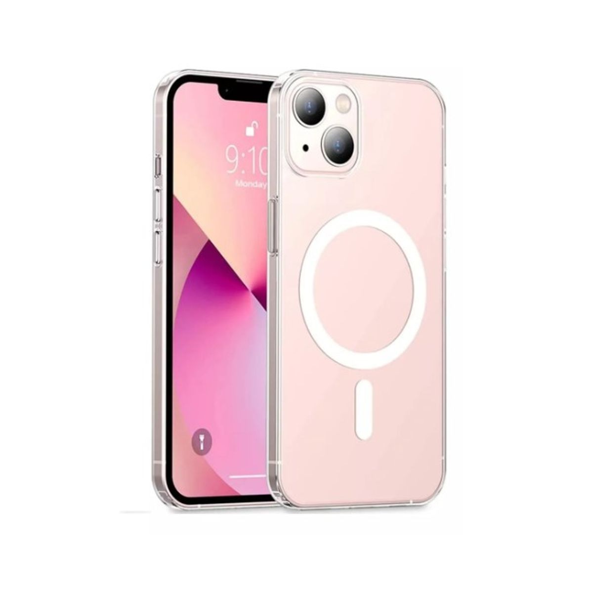 GENERICO - Funda Magnética Para iPhone 14 Transparente