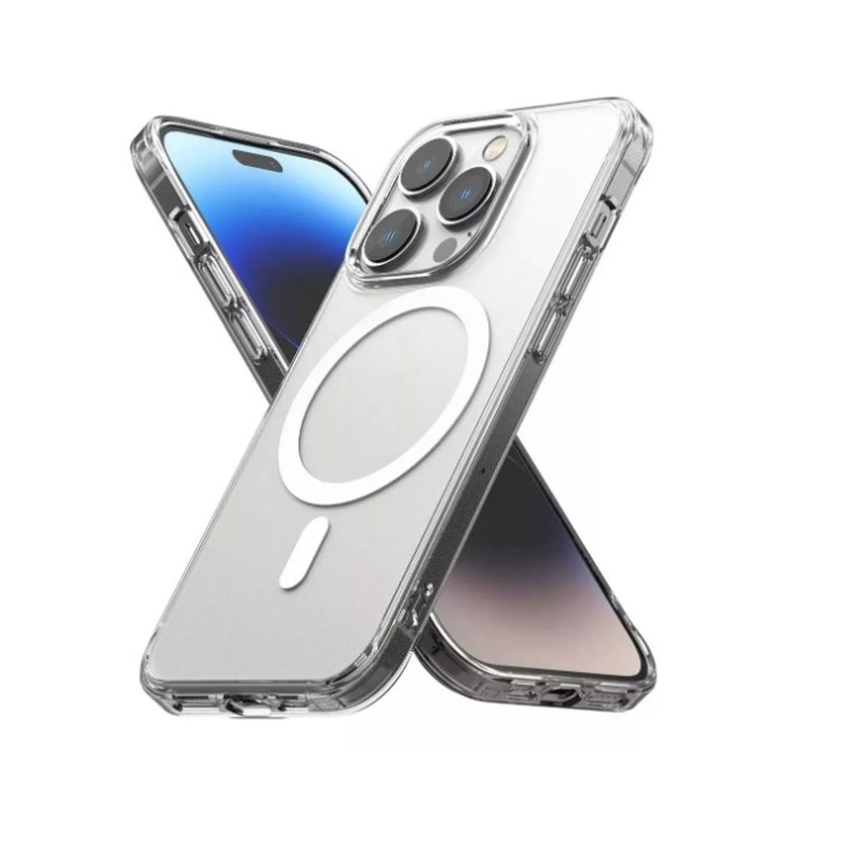 GENERICO - Funda Magnética Para iPhone 14 Pro Transparente
