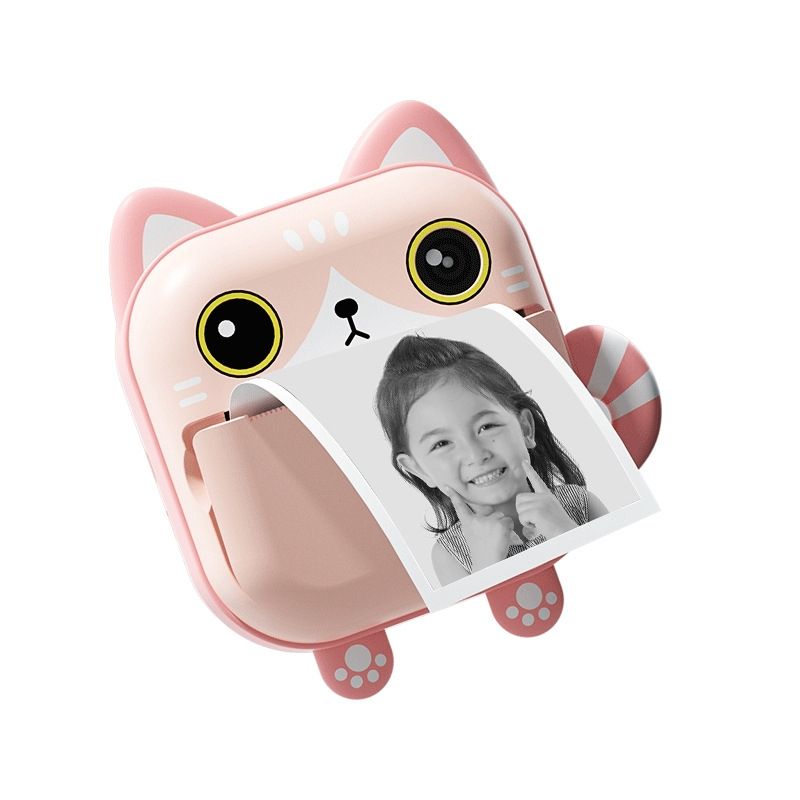 SOONPAM - Regalo Día del Niño Mini Cámara Imprimible M2 32G Rosa