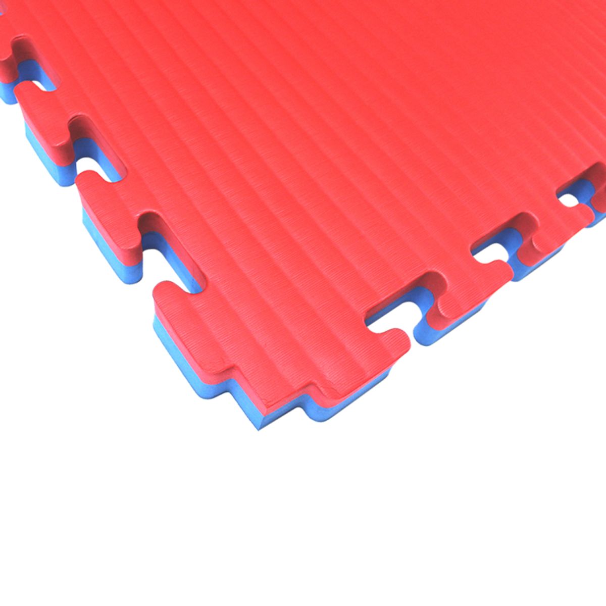 QRUBBER - Plancha Tatami 1mt X 1mt X 4cm Rojo/azul