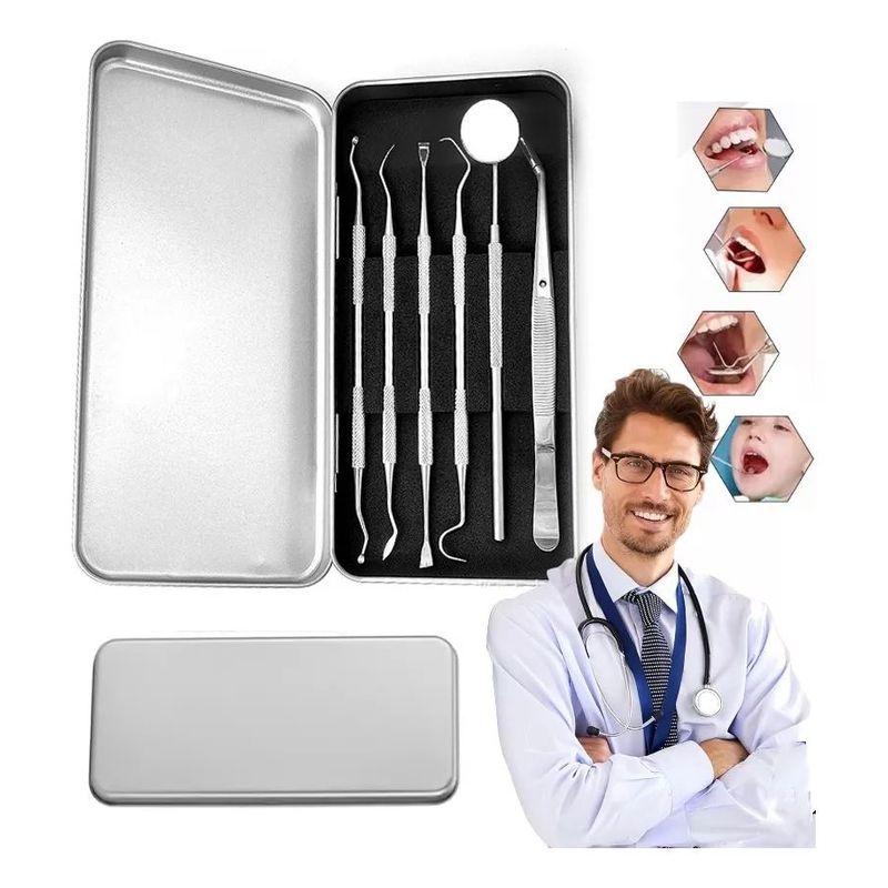 KUANGYE - Set De Implementos Higiene Dental Herramientas Espejo