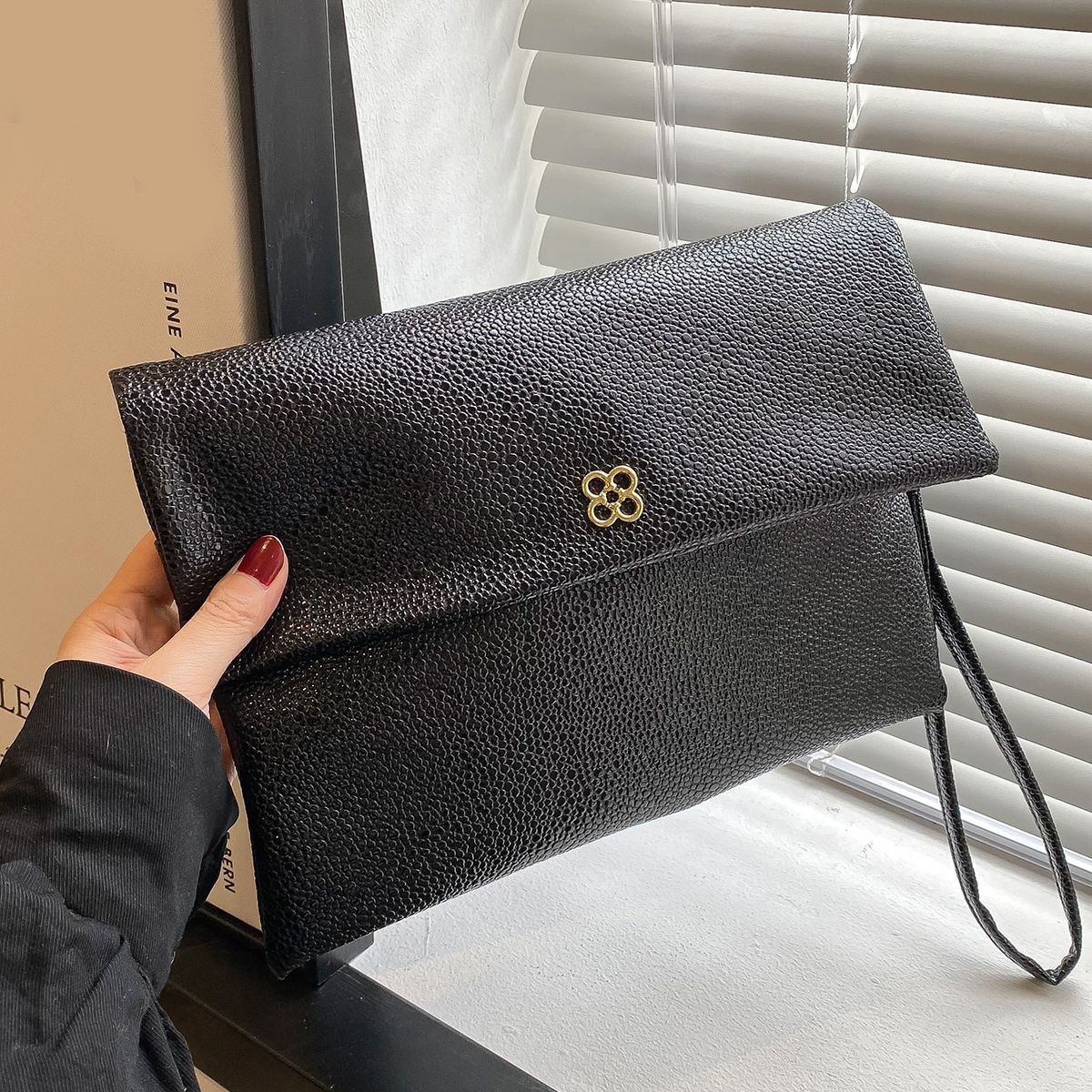 VATYERTY - Brillante bolso de noche bolso de cena Glamuroso negro