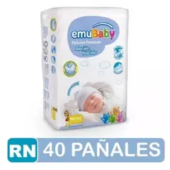EMUBABY - Pañales Premium recién nacido 40 U