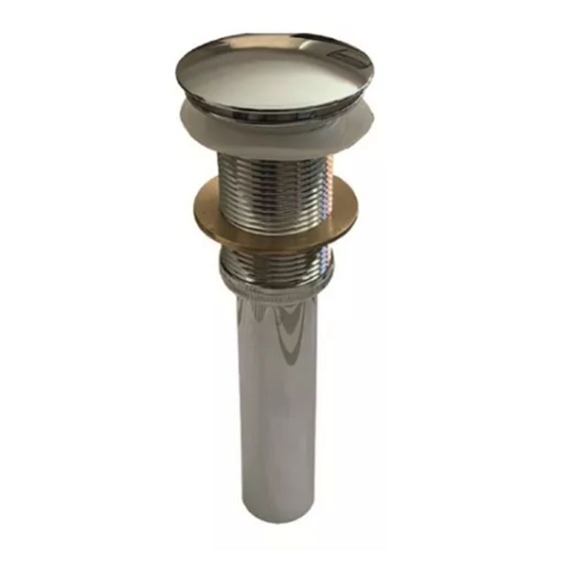 TAUMM - Desagüe Click Clack Metal 1 1/4 Cromado Lavatorio Cristal.