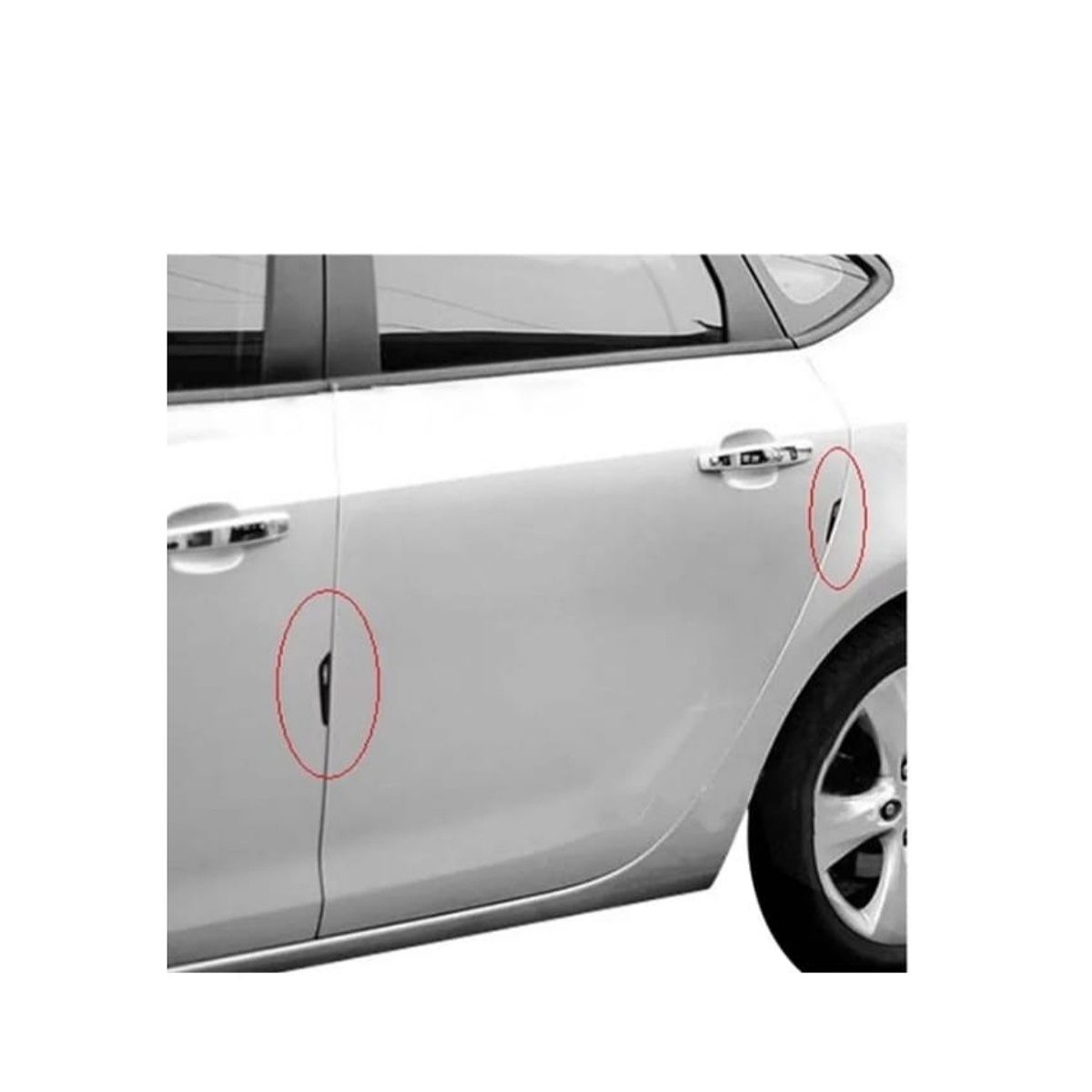 GENERICO - Tope Protector de puertas para vehículos 4 piezas MITSUBISHI