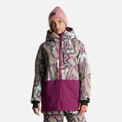 HAKA HONU - Chaqueta Mujer Yeti Print Verde Claro