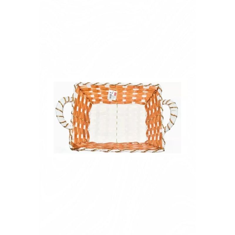 GENERICO - Panera Cesta De Pan Rectangular Color Marrón