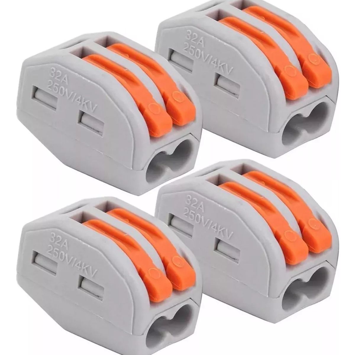 KUANGYE - 100 Conectores De Cable Compactos, 2 Way Bloques Eléctricos