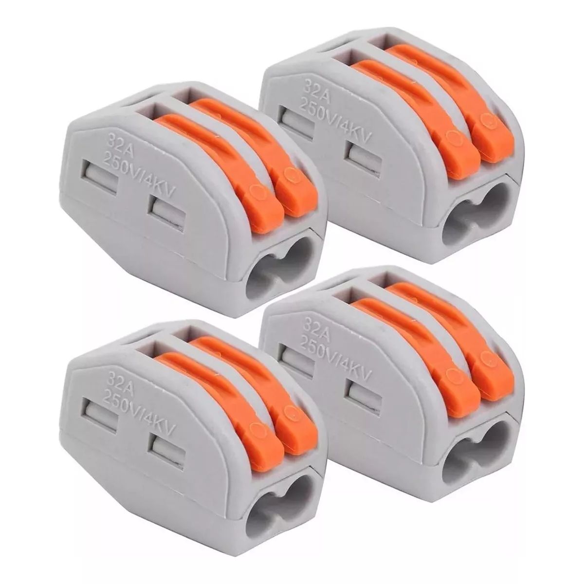 KUANGYE - 100 Conectores De Cable Compactos, 2 Way Bloques Eléctricos