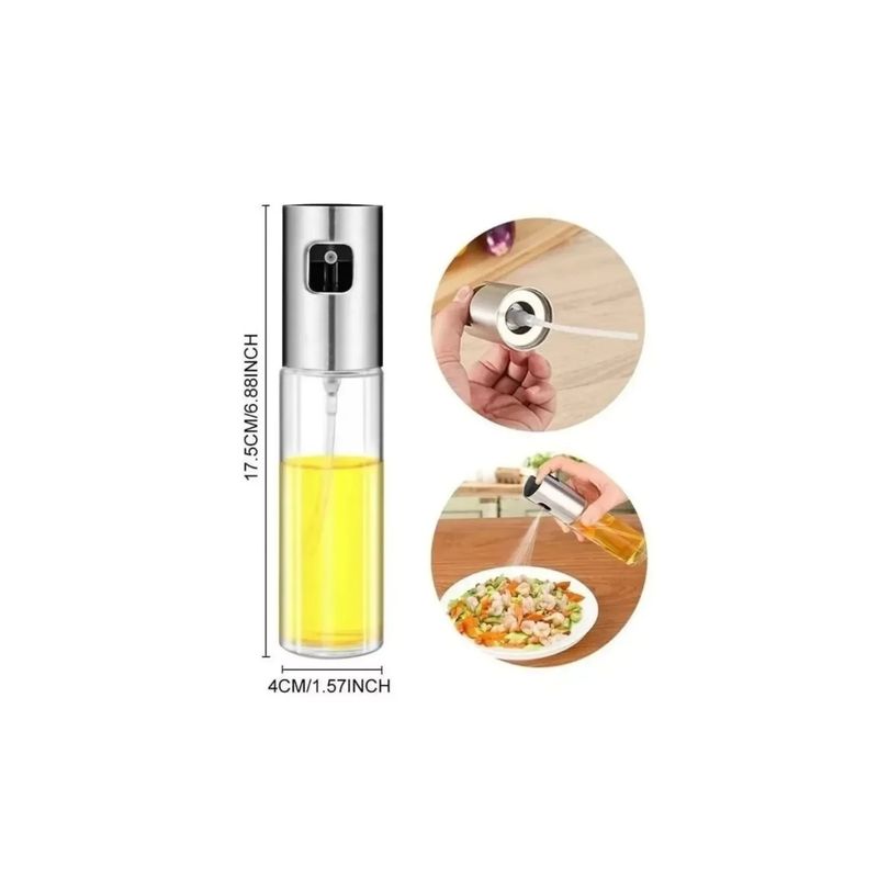 GENERICO - Rociador Aceite Vinagre Botella Vidrio Dispensador Spray