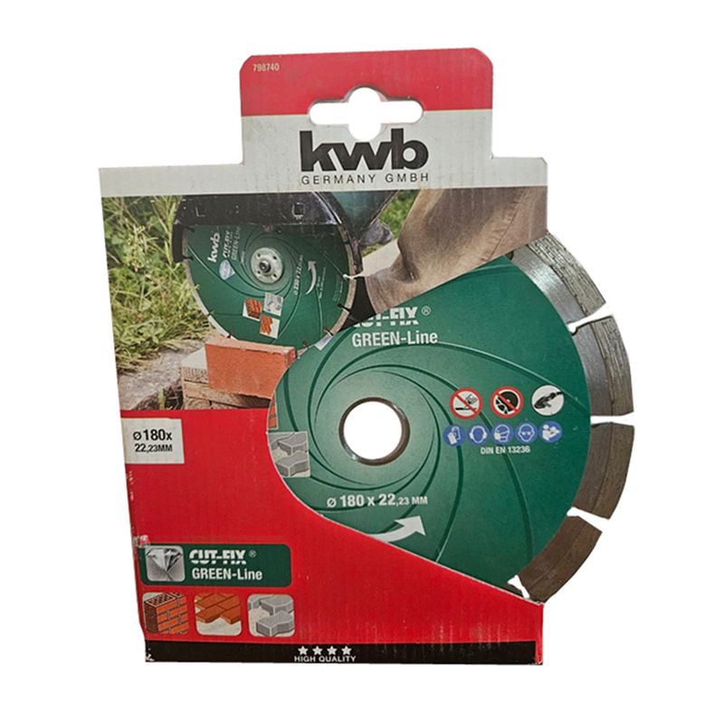 KWB - Disco De Corte Diamantado Segmentado 180mm Kwb 798740