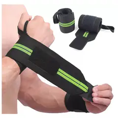 GENERICO - Par Muñequera Elástica Ajustable Deportiva Pesas Gym