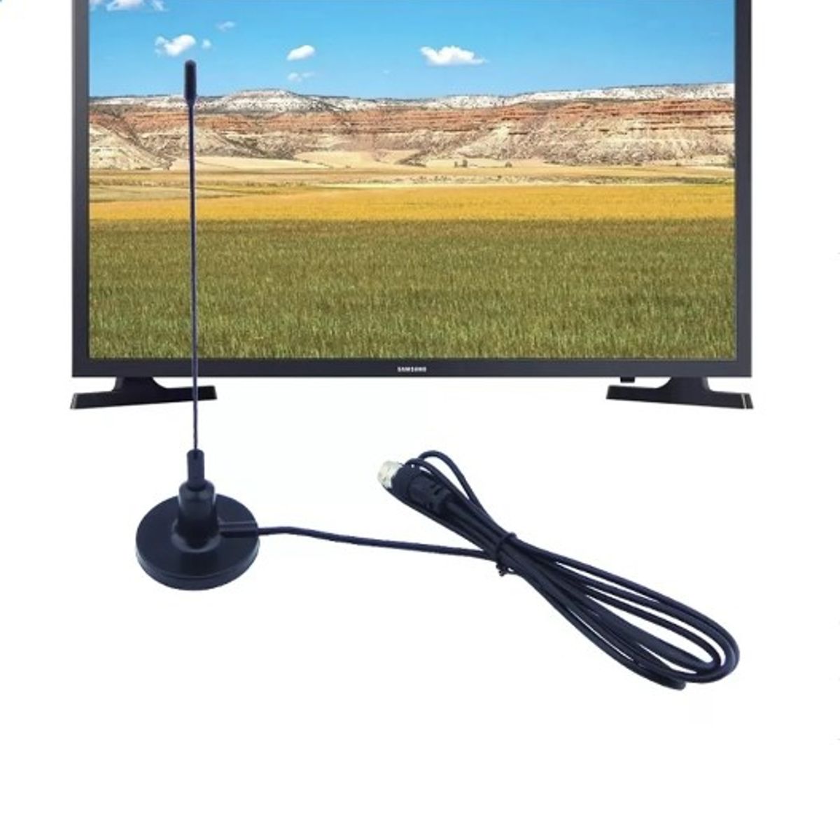 GENERICO - Mini Antena Tv Digital Hd Mgnetica Hdtv Rt-3004