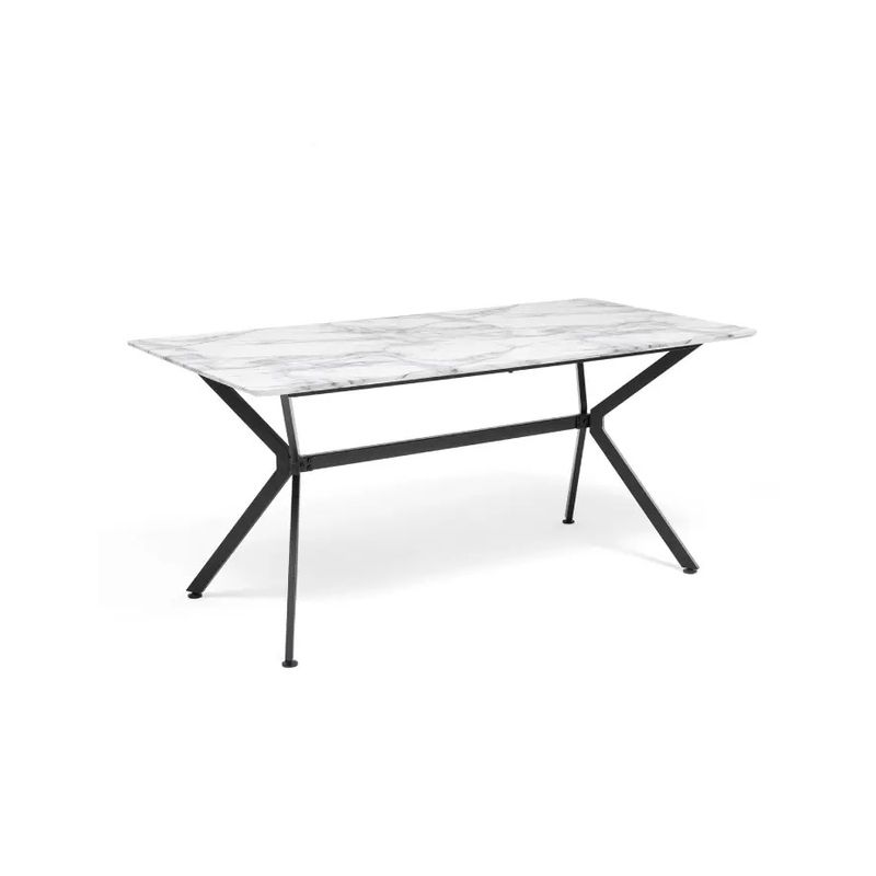 GENERICO - Mesa de Comedor Rectangular Simil Mármol 160cm