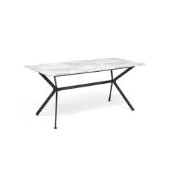 GENERICO - Mesa de Comedor Rectangular Simil Mármol 160cm
