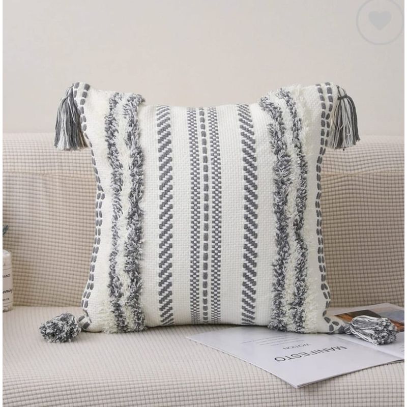 GENERICO - Pack 2 Fundas Decorativas Diseños Boho Medida 45x45
