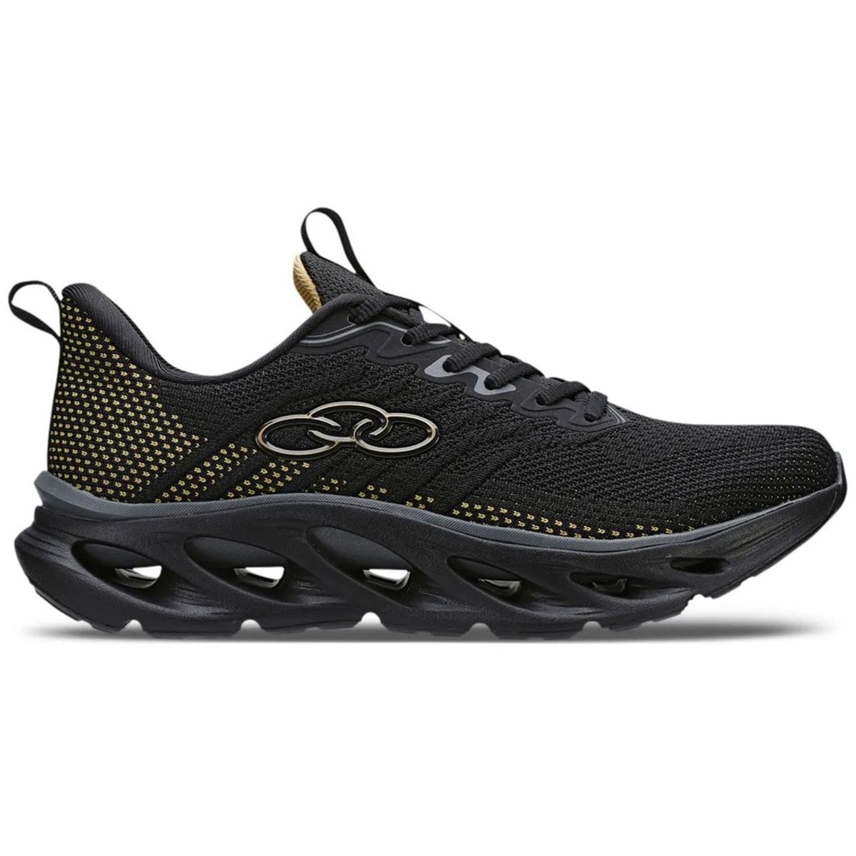 OLYMPIKUS - Zapatilla Hombre Diffuse 5 Negro/Dorado