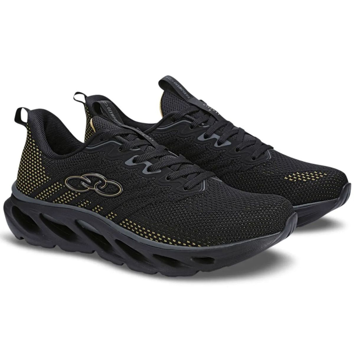 OLYMPIKUS - Zapatilla Hombre Diffuse 5 Negro/Dorado