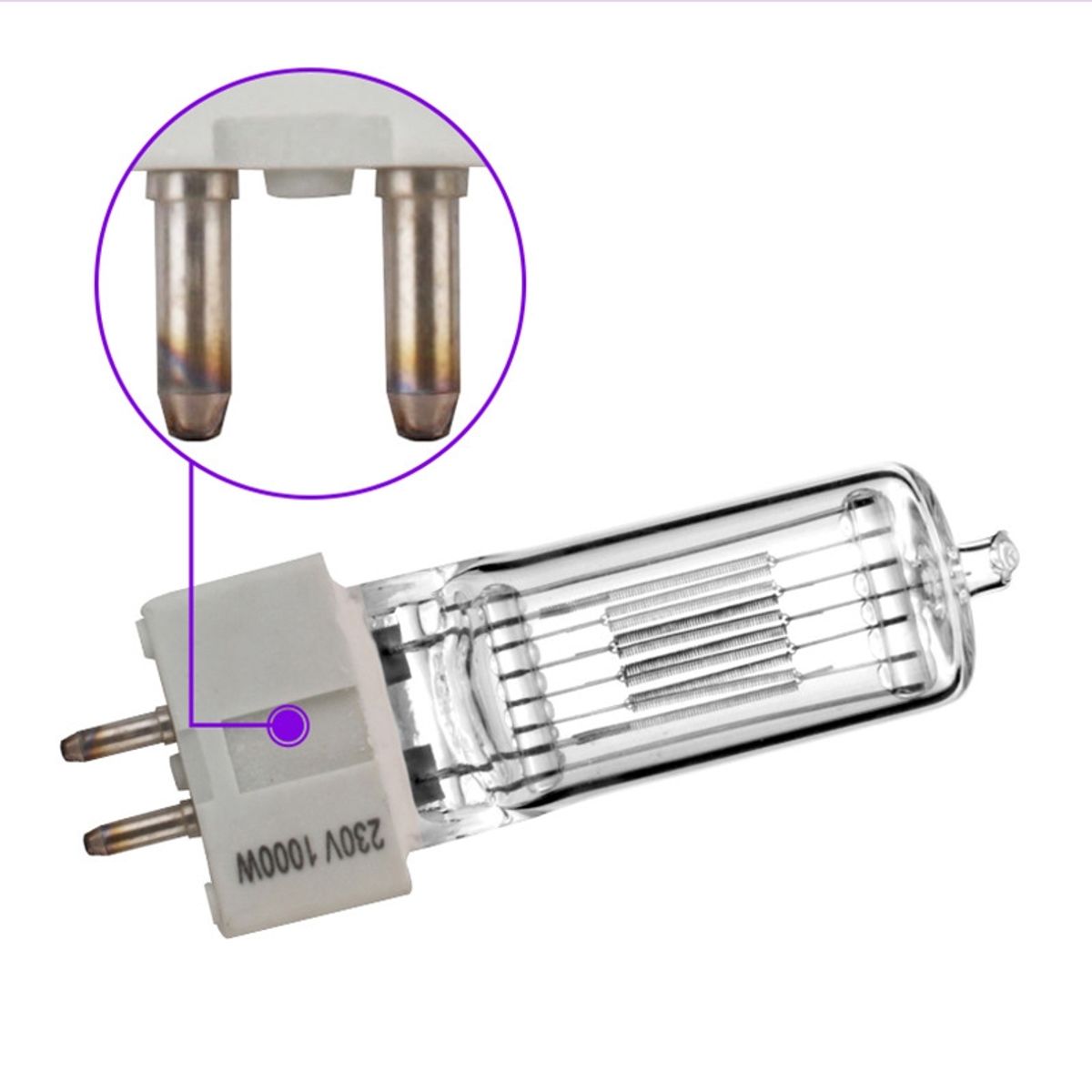 Lampara Ampolleta Halogena Cp-70 1000w Gx95light Solution, marca KUANGYE - Foto 2